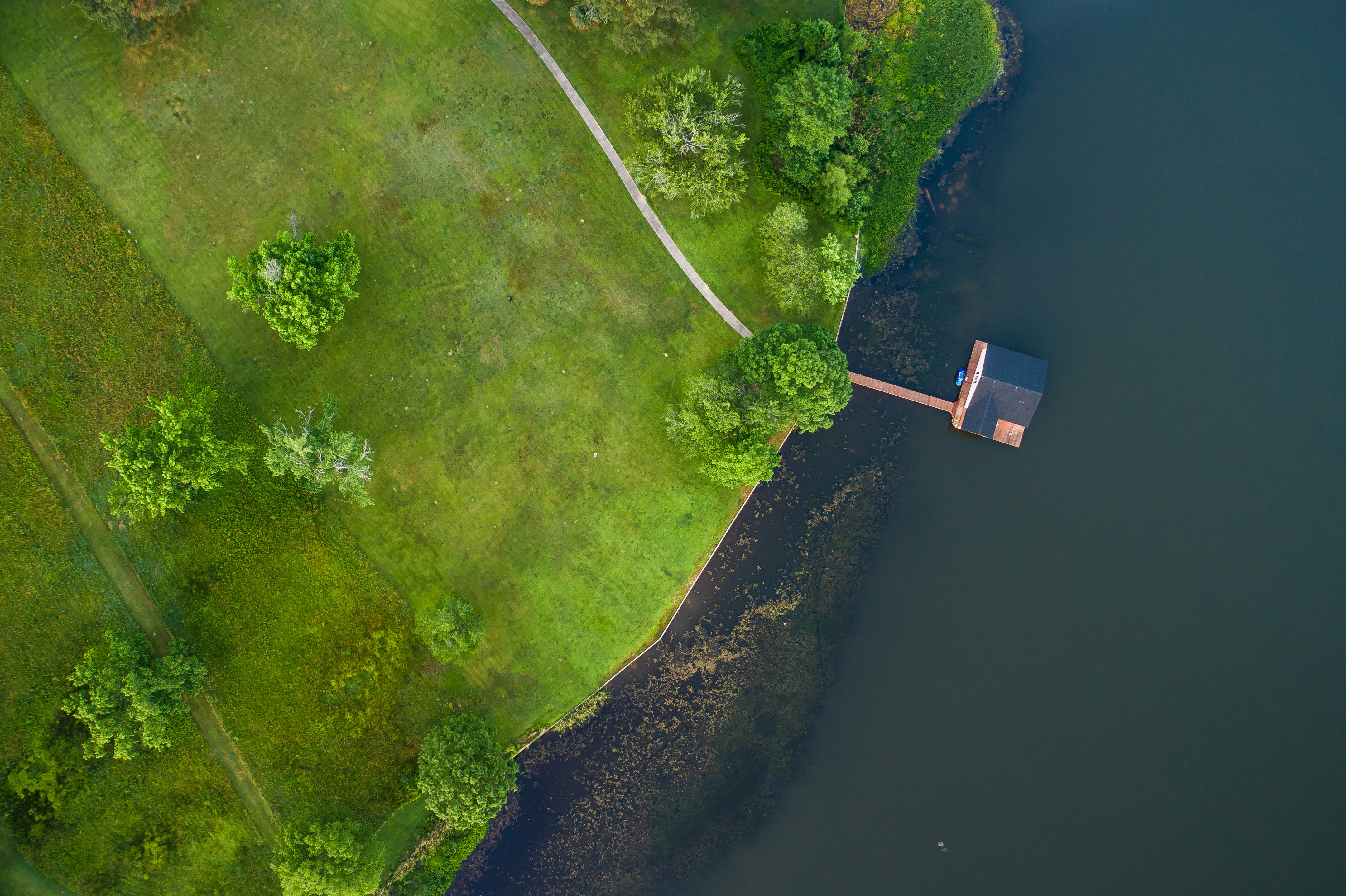 aerial photography of island beside house